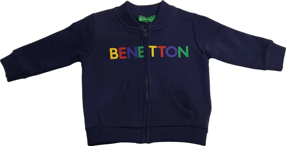 Kék Benetton Pulóver EU 62 / UK 0-3 hónap / US 0-3 hónap