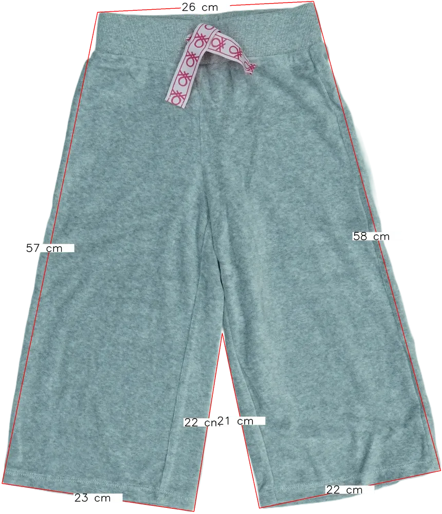 Kék Benetton Halásznadrág EU 122 / UK 7 év / US 7 év/M