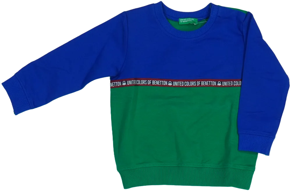 Zöld Benetton Pulóver EU 86 / UK 12-18 hónap / US 18 hónap