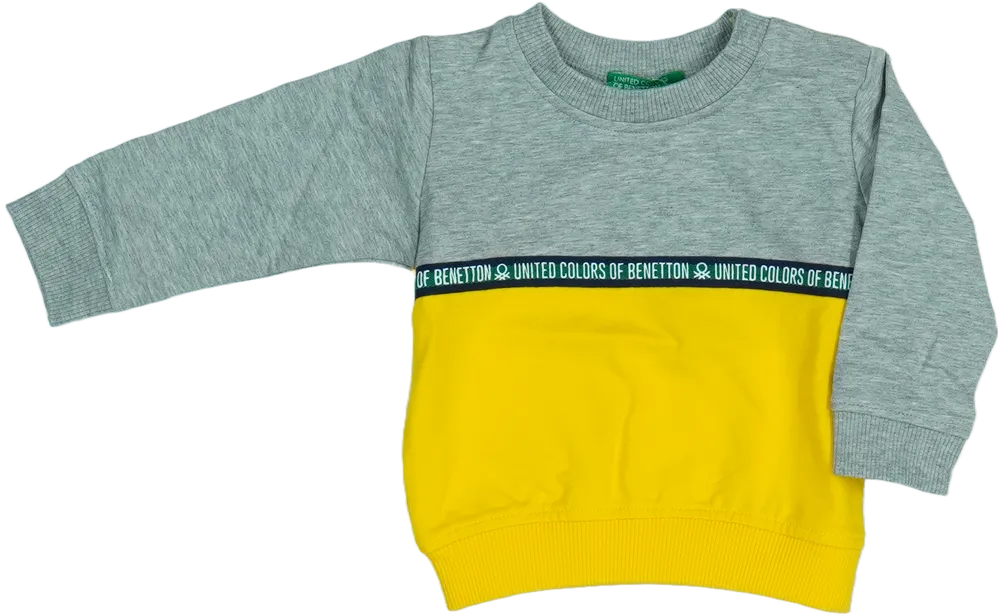 Sárga Benetton Pulóver EU 68 / UK 3-6 hónap / US 3-6 hónap