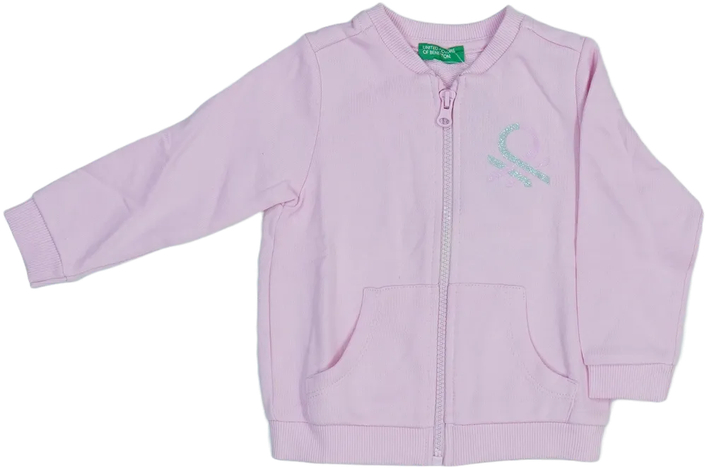 Rózsaszín Benetton Pulóver EU 86 / UK 12-18 hónap / US 18 hónap