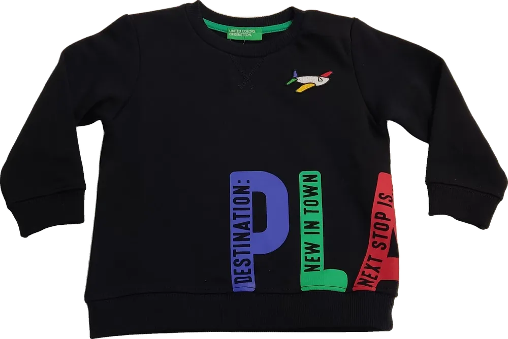 Fehér Benetton Hosszú ujjú felső EU 80 / UK 9-12 hónap / US 12 hónap