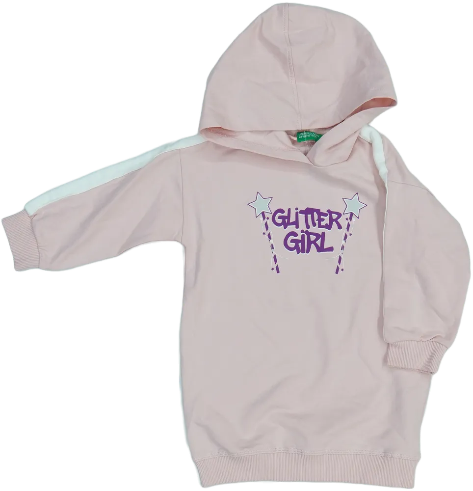 Rózsaszín Benetton Kapucnis pulóver EU 86 / UK 12-18 hónap / US 18 hónap