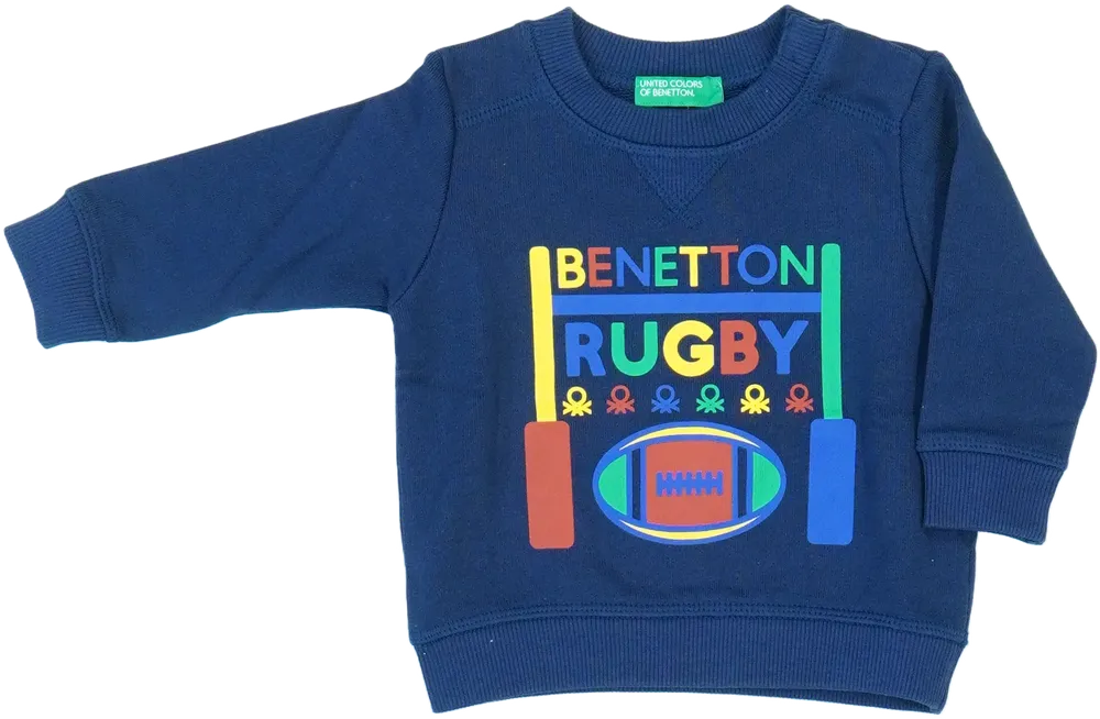 Kék Benetton Pulóver EU 68 / UK 3-6 hónap / US 3-6 hónap