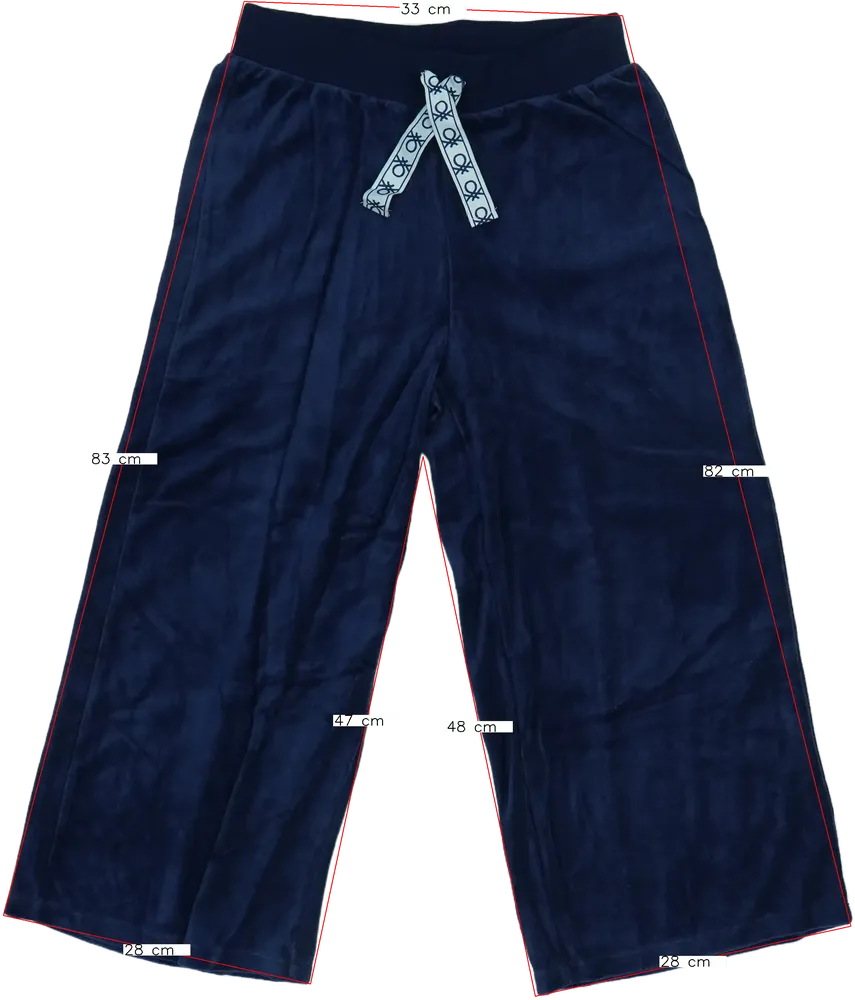 Kék Benetton Halásznadrág EU 164 / UK 14 év / US 14 év/XL