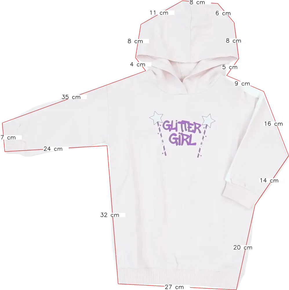 Rózsaszín Benetton Kapucnis pulóver EU 92 / UK 2 év / US 2T