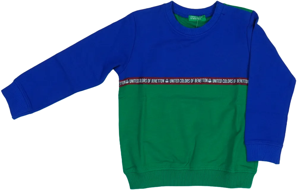 Zöld Benetton Pulóver EU 98 / UK 3 év / US 3T