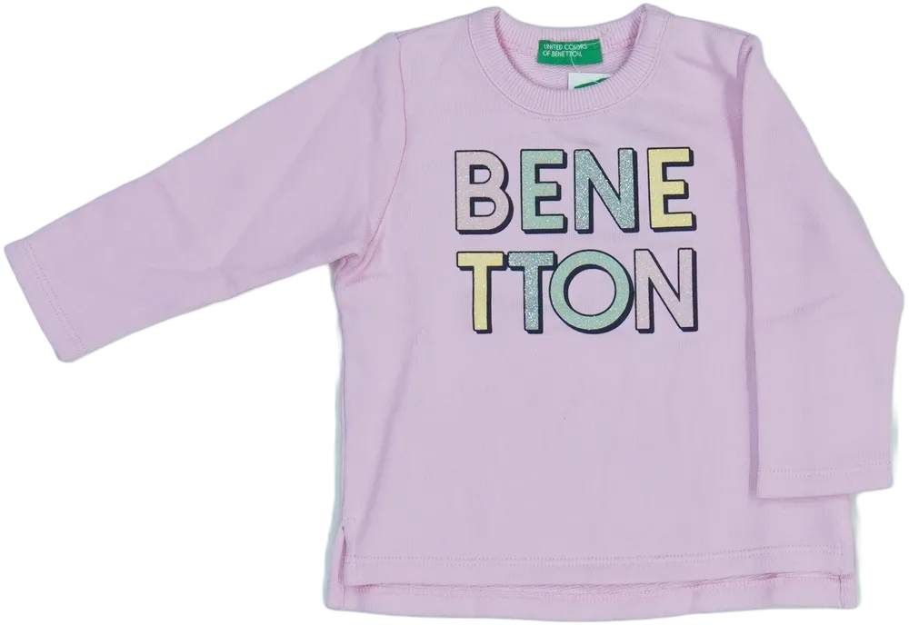 Rózsaszín Benetton Pulóver EU 80 / UK 9-12 hónap / US 12 hónap