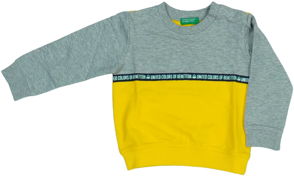 Sárga Benetton Pulóver EU 86 / UK 12-18 hónap / US 18 hónap