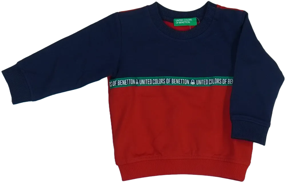 Piros Benetton Pulóver EU 68 / UK 3-6 hónap / US 3-6 hónap