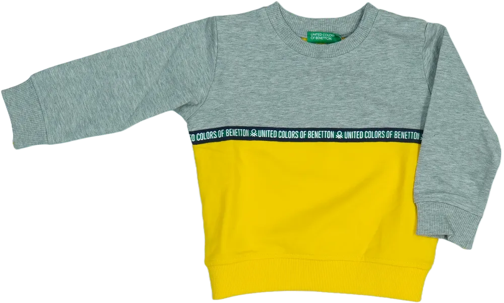 Sárga Benetton Pulóver EU 80 / UK 9-12 hónap / US 12 hónap