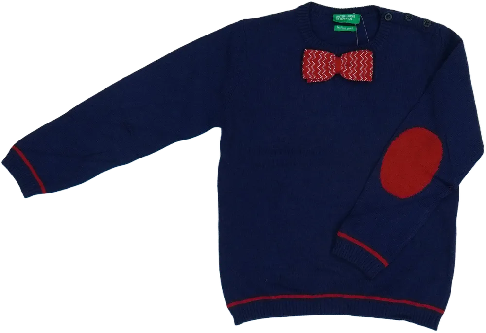 Kék Benetton Kötött pulcsi EU 104 / UK 4 év / US 4T/XS