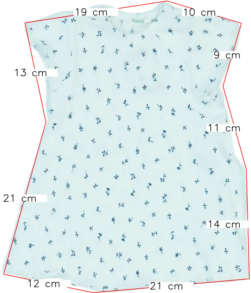 Fehér Benetton Ruha EU 62 / UK 0-3 hónap / US 0-3 hónap