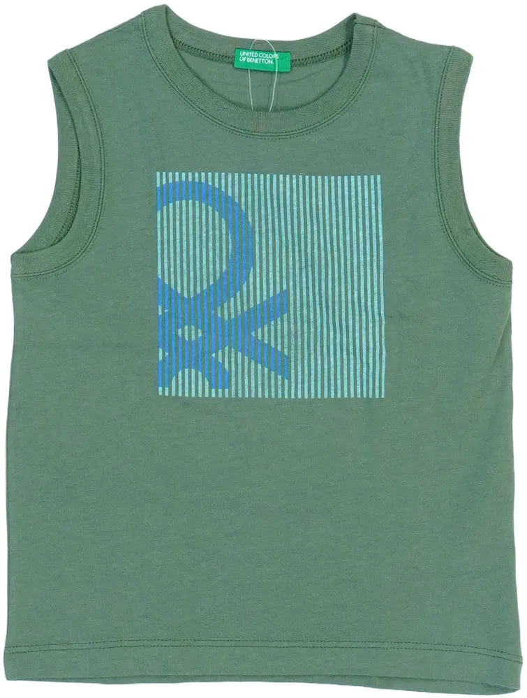 Zöld Benetton Fiú / Férfi atléta EU 104 / UK 4 év / US 4T/XS