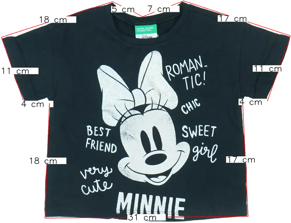 Fekete Disney Póló EU 86 / UK 12-18 hónap / US 18 hónap