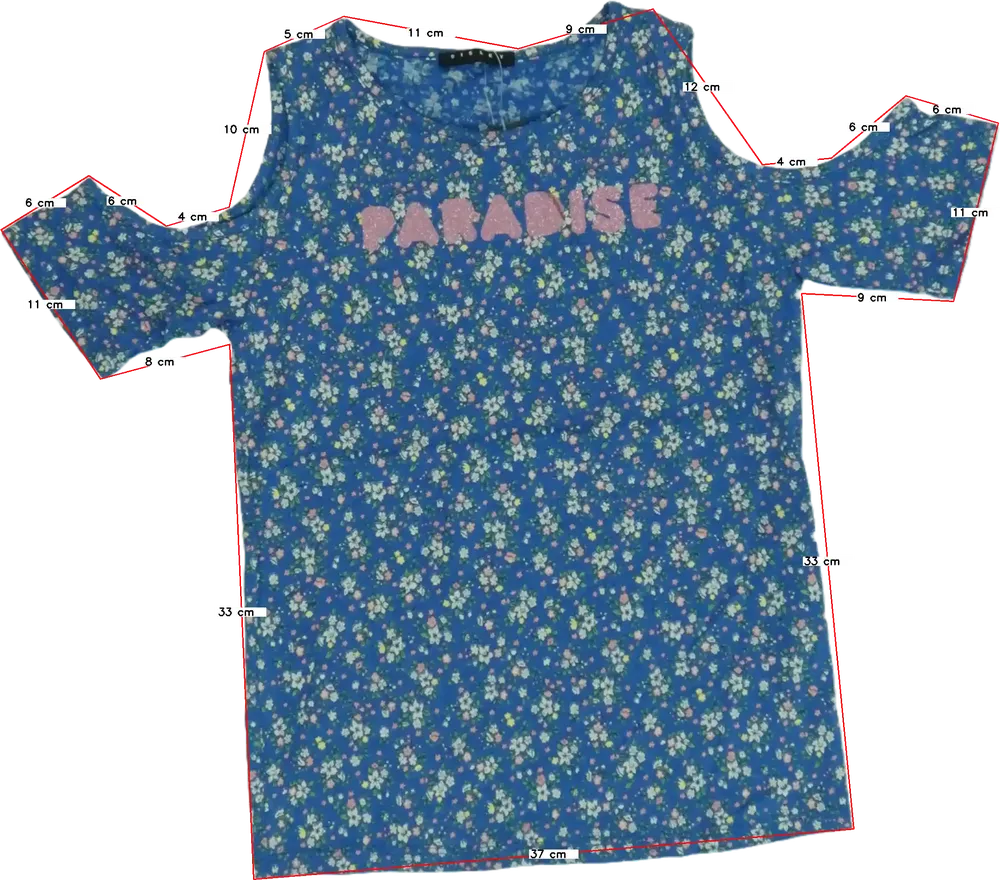 Kék Sisley Blúz EU 122 / UK 7 év / US 7 év/M