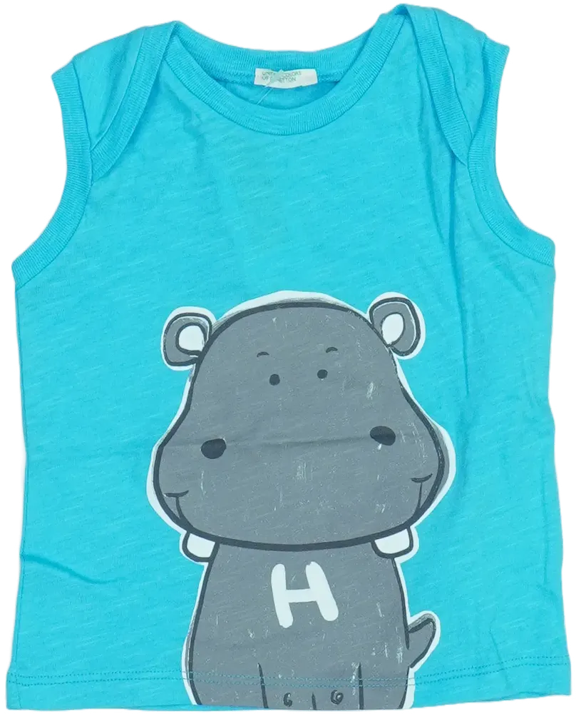 Kék Benetton Fiú / Férfi atléta EU 74 / UK 6-9 hónap / US 6-9 hónap