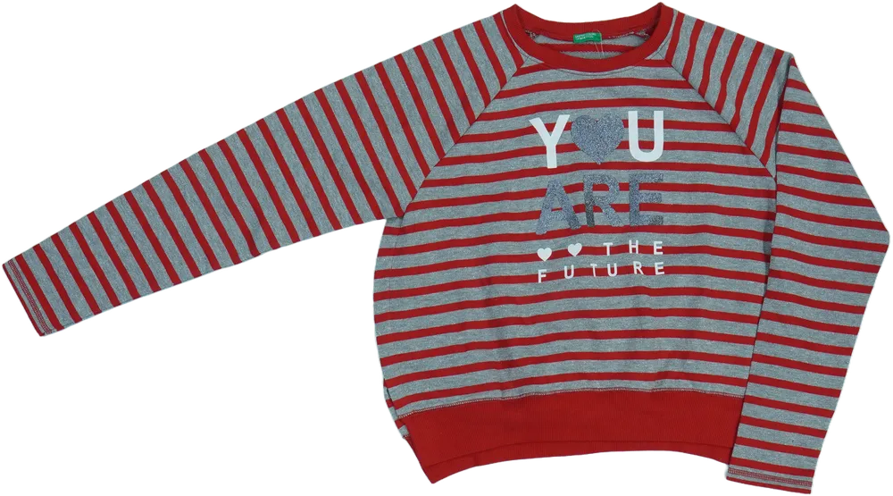 Ezüst Benetton Pulóver EU 152 / UK 12 év / US 12 év/L