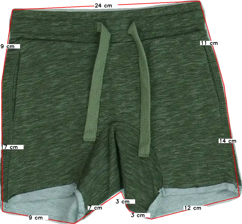 Zöld Benetton Rövidnadrág EU 86 / UK 12-18 hónap / US 18 hónap