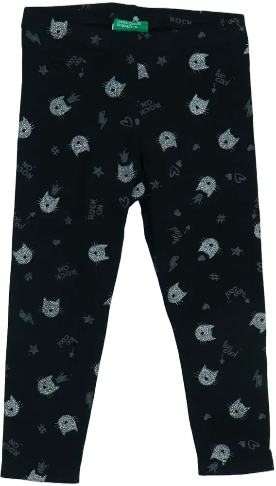 Fekete Benetton Leggings EU 92 / UK 2 év / US 2T