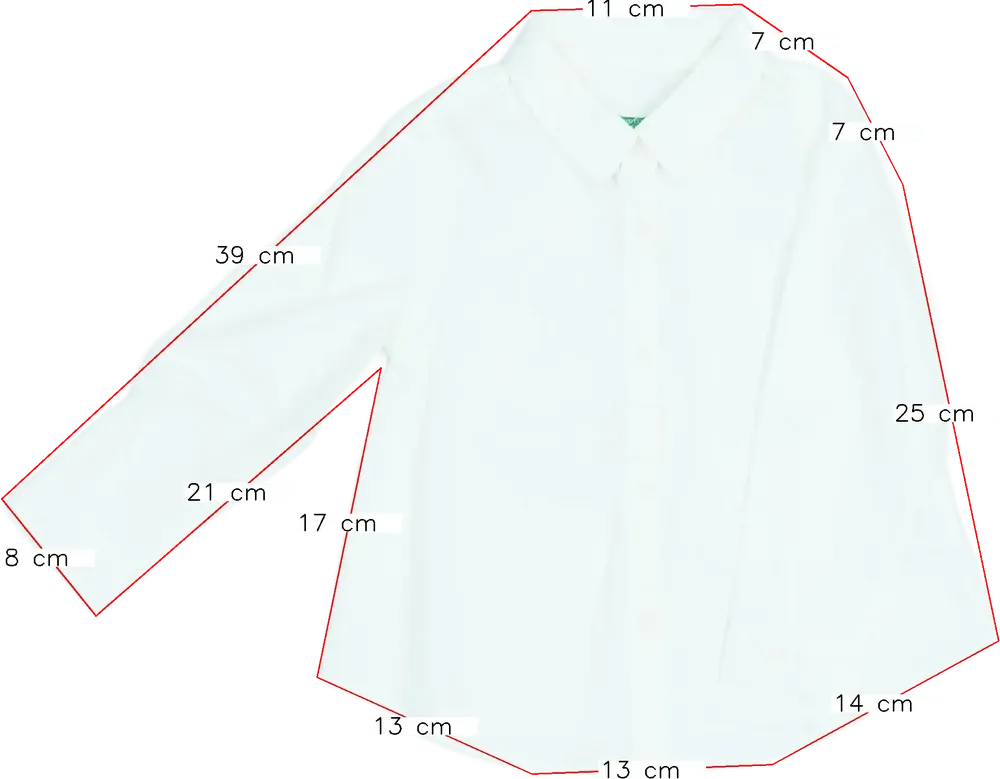 Fehér Benetton Ing EU 92 / UK 2 év / US 2T