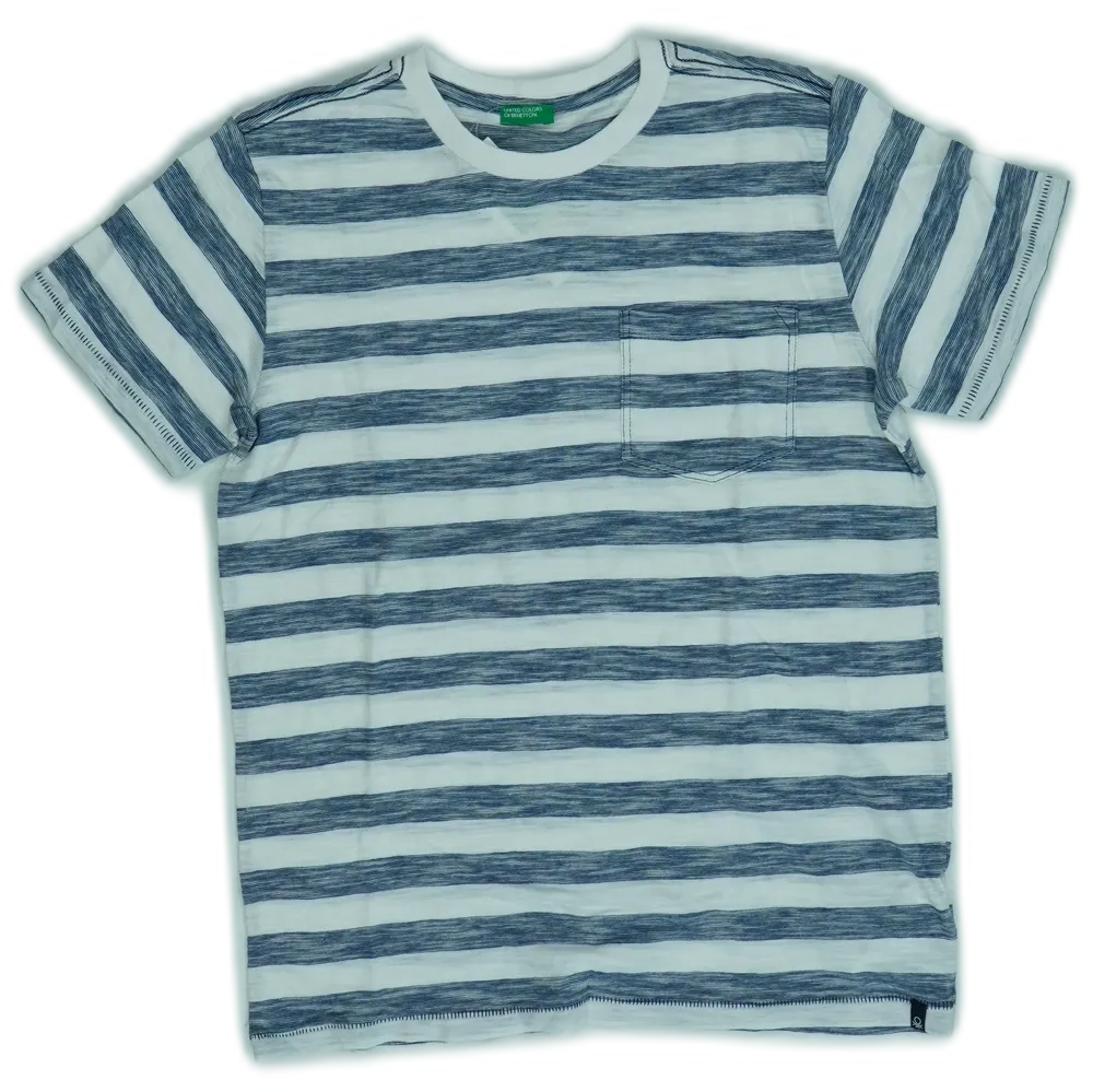 Fehér Benetton Póló EU 152 / UK 12 év / US 12 év/L