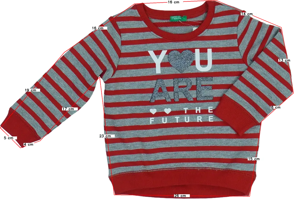 Többszínű Benetton Pulóver EU 92 / UK 2 év / US 2T