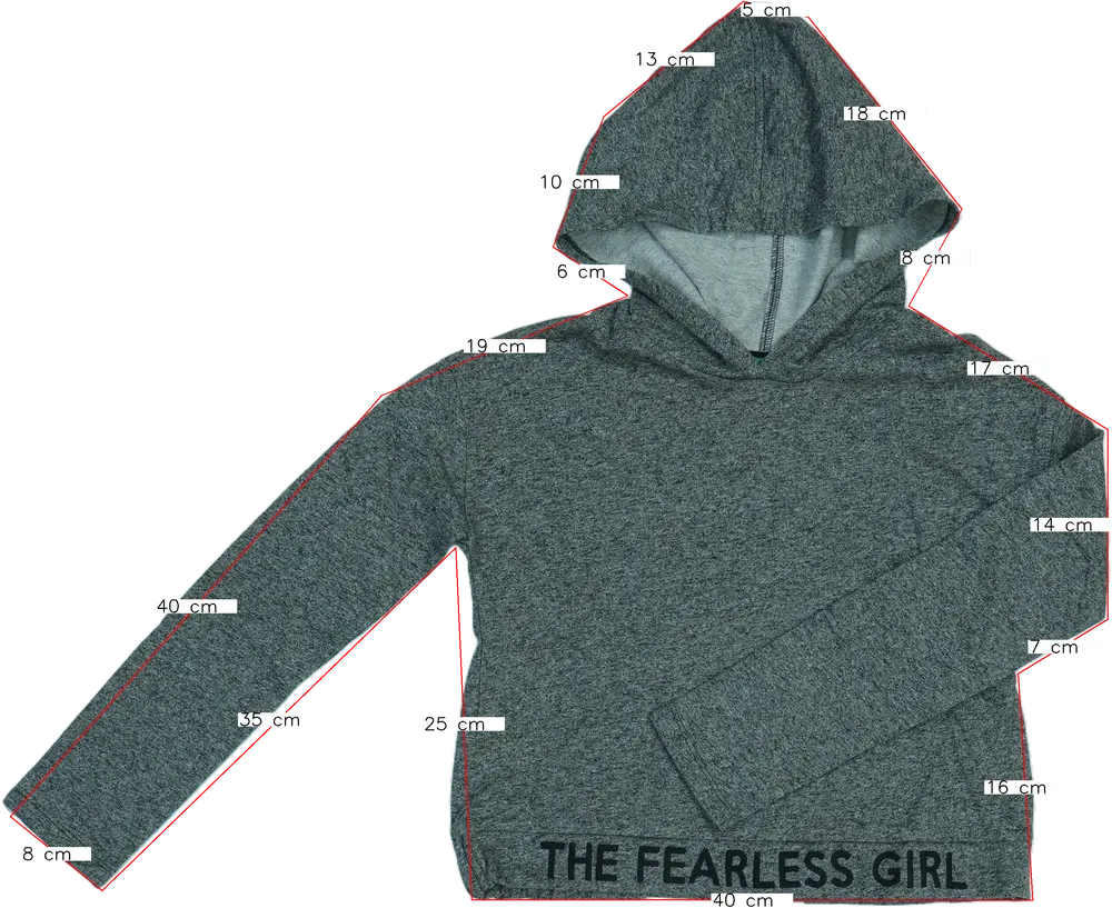 Szürke Benetton Kapucnis pulóver EU 146 / UK 11 év / US 12 év/L