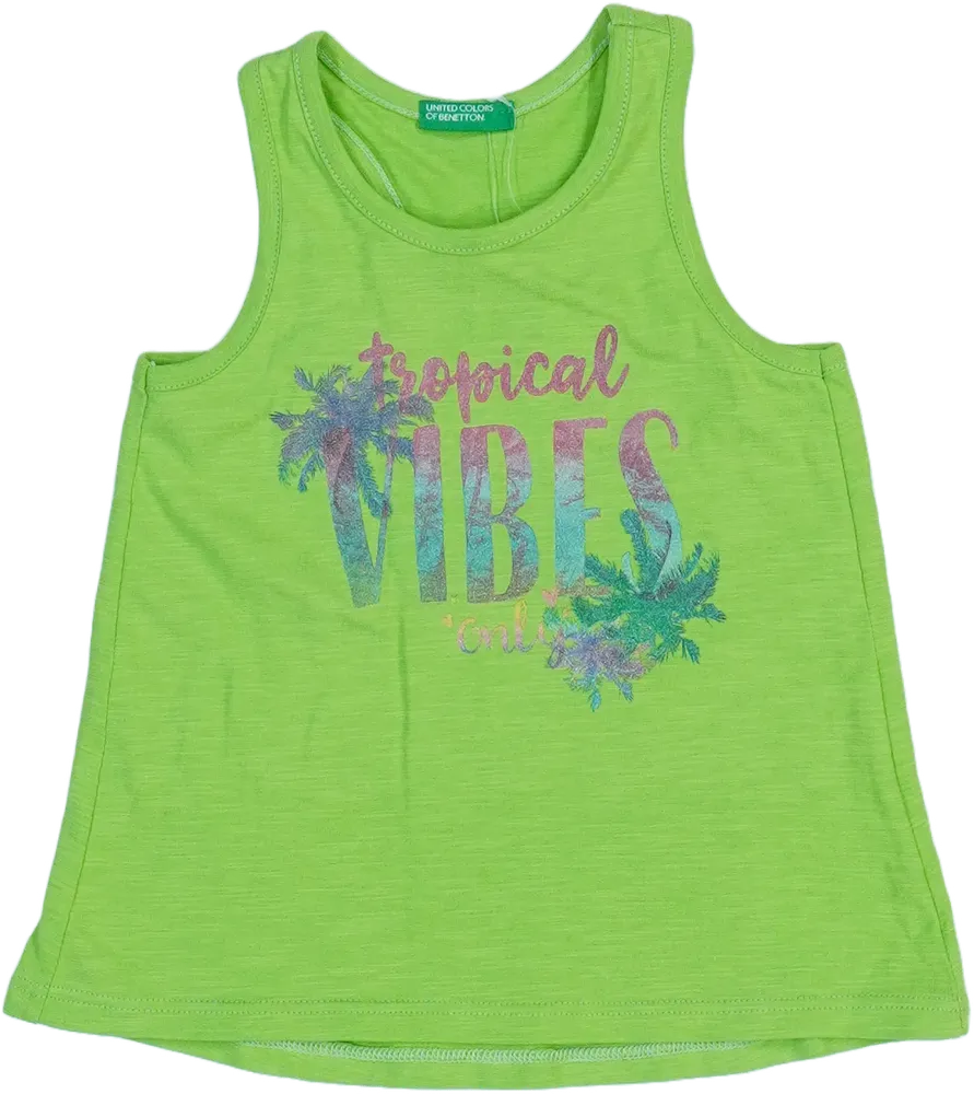 Zöld Benetton Tunika EU 80 / UK 9-12 hónap / US 12 hónap