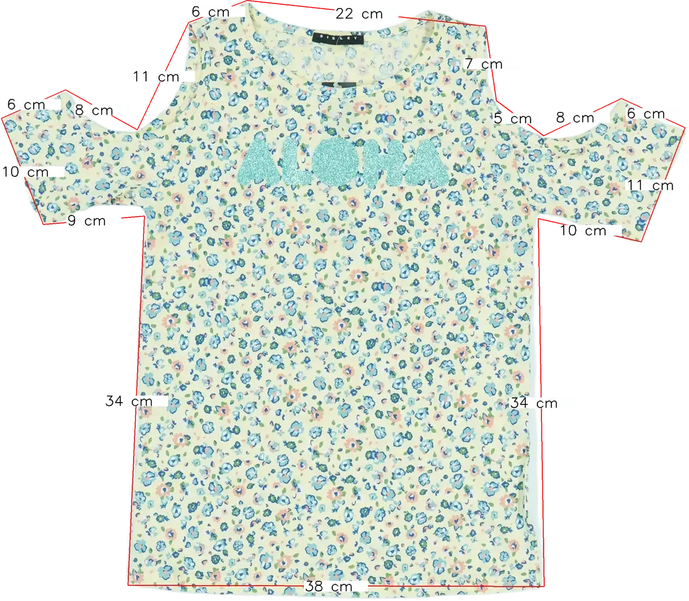 Sárga Sisley Blúz EU 128 / UK 8 év / US 8 év/M