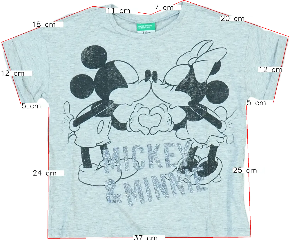 Szürke Disney Póló EU 122 / UK 7 év / US 7 év/M