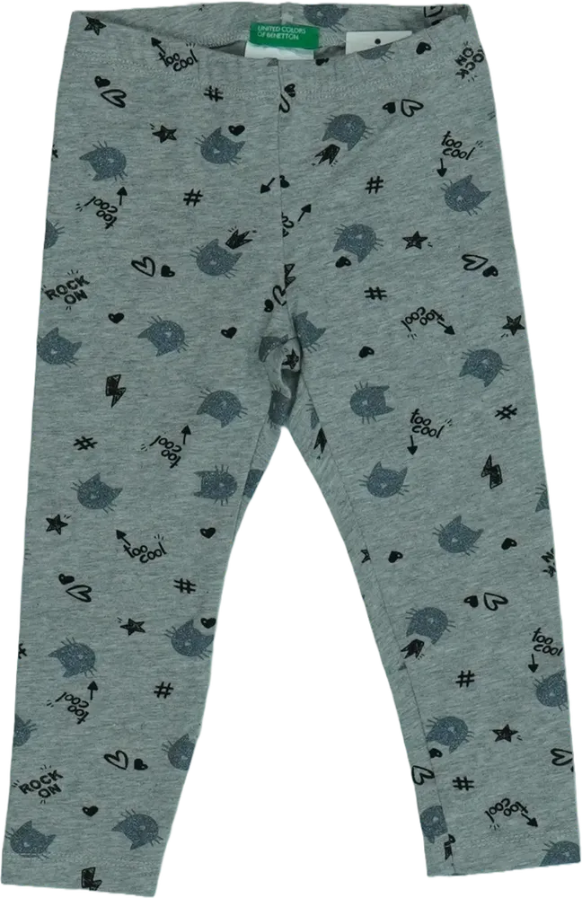 Szürke Benetton Leggings EU 80 / UK 9-12 hónap / US 12 hónap