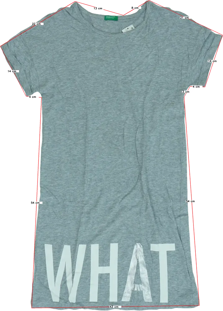 Szürke Benetton Póló EU 140 / UK 10 év / US 10 év/L