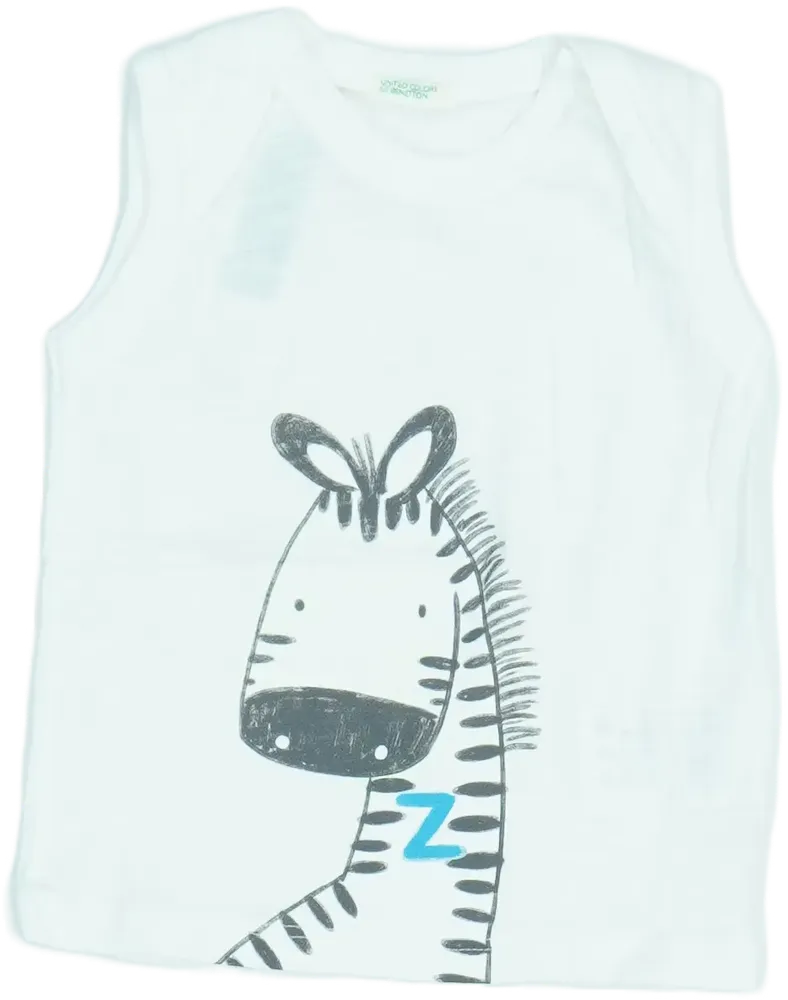 Fehér Benetton Fiú / Férfi atléta EU 68 / UK 3-6 hónap / US 3-6 hónap