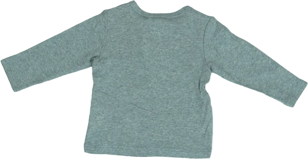 Szürke Benetton Hosszú ujjú felső EU 74 / UK 6-9 hónap / US 6-9 hónap