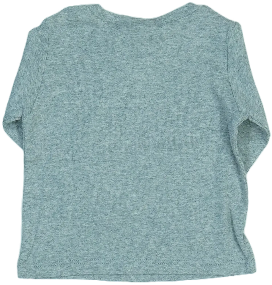 Szürke Benetton Hosszú ujjú felső EU 68 / UK 3-6 hónap / US 3-6 hónap