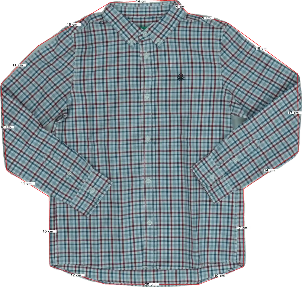 Többszínű Benetton Ing EU 134 / UK 9 év / US 9 év/L