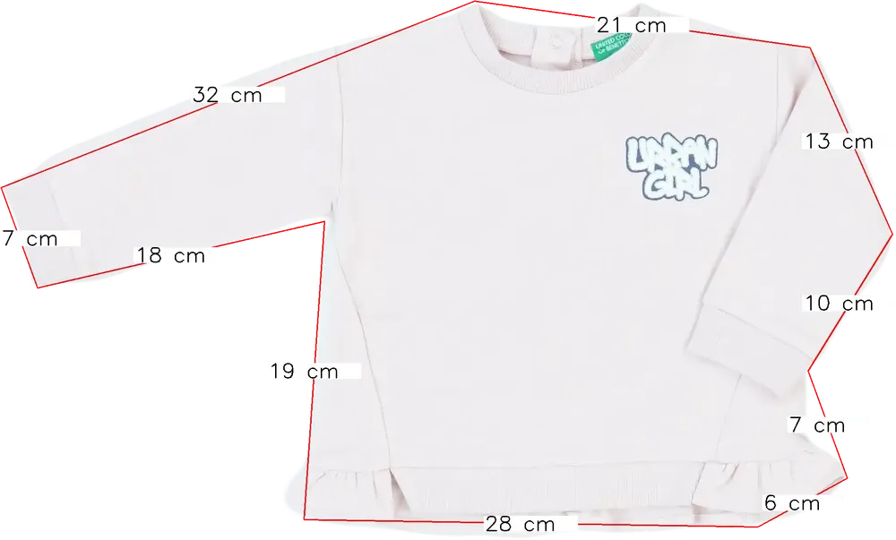 Rózsaszín Benetton Pulóver EU 80 / UK 9-12 hónap / US 12 hónap