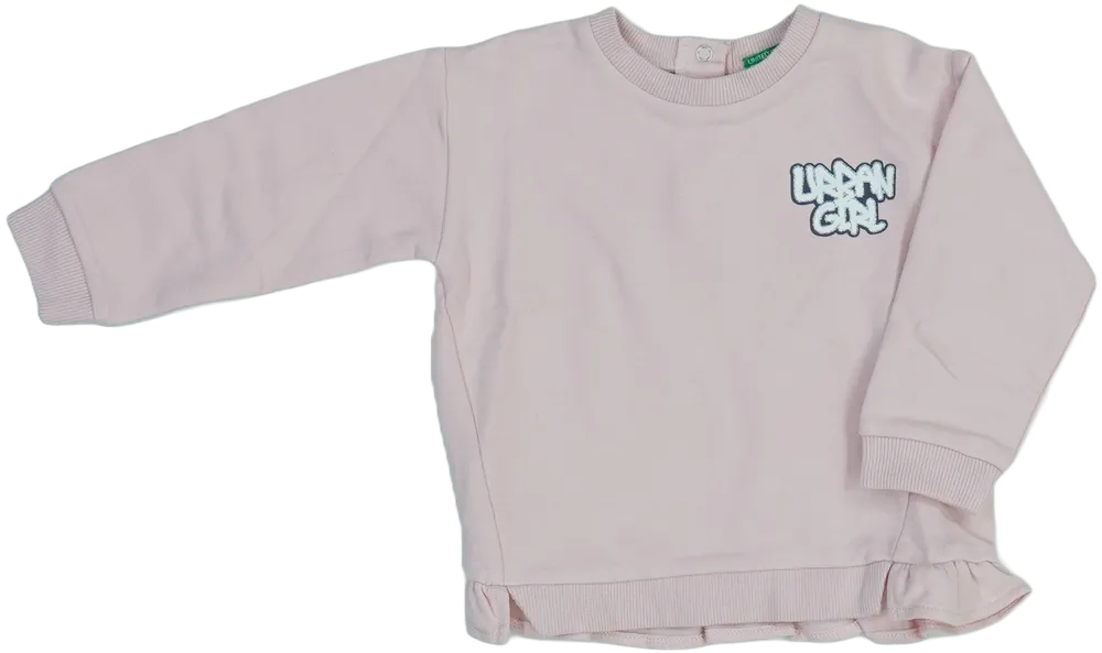 Rózsaszín Benetton Pulóver EU 86 / UK 12-18 hónap / US 18 hónap