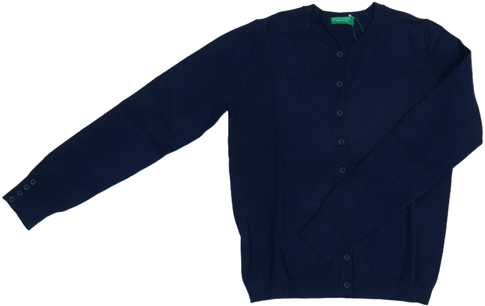 Kék Benetton Kardigán EU 134 / UK 9 év / US 9 év/L