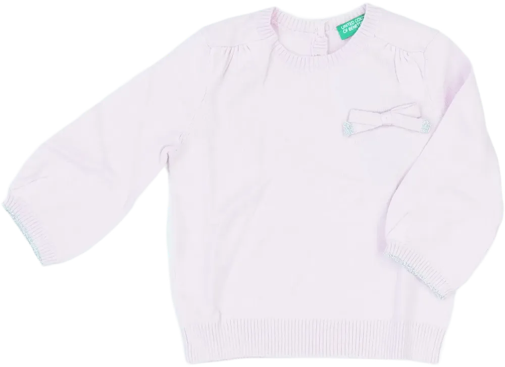 Rózsaszín Benetton Pulóver EU 68 / UK 3-6 hónap / US 3-6 hónap