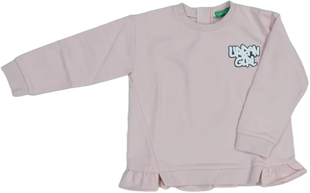 Rózsaszín Benetton Pulóver EU 98 / UK 3 év / US 3T