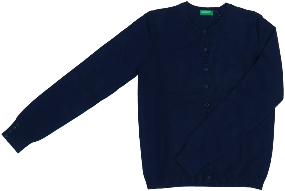 Kék Benetton Kardigán EU 146 / UK 11 év / US 12 év/L