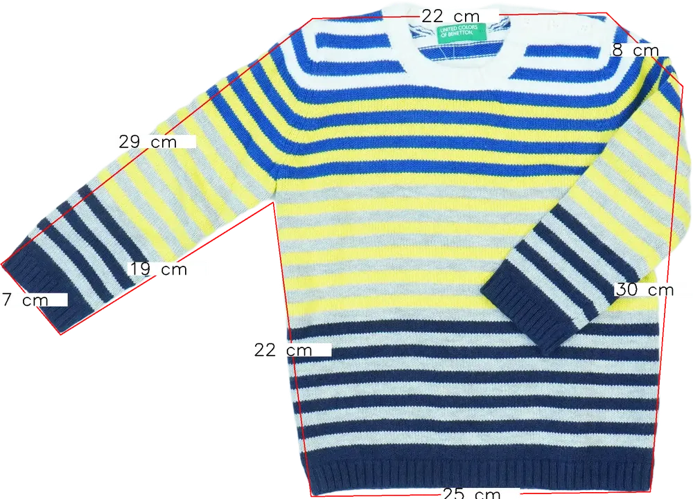 Többszínű Benetton Kötött pulcsi EU 86 / UK 12-18 hónap / US 18 hónap