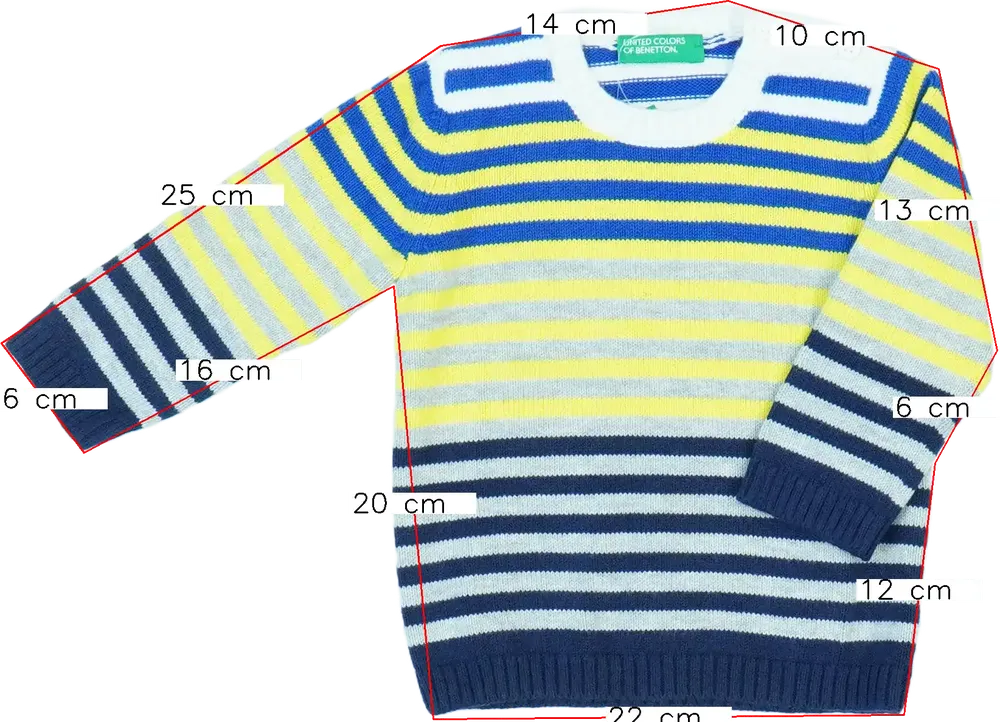 Többszínű Benetton Kötött pulcsi EU 74 / UK 6-9 hónap / US 6-9 hónap