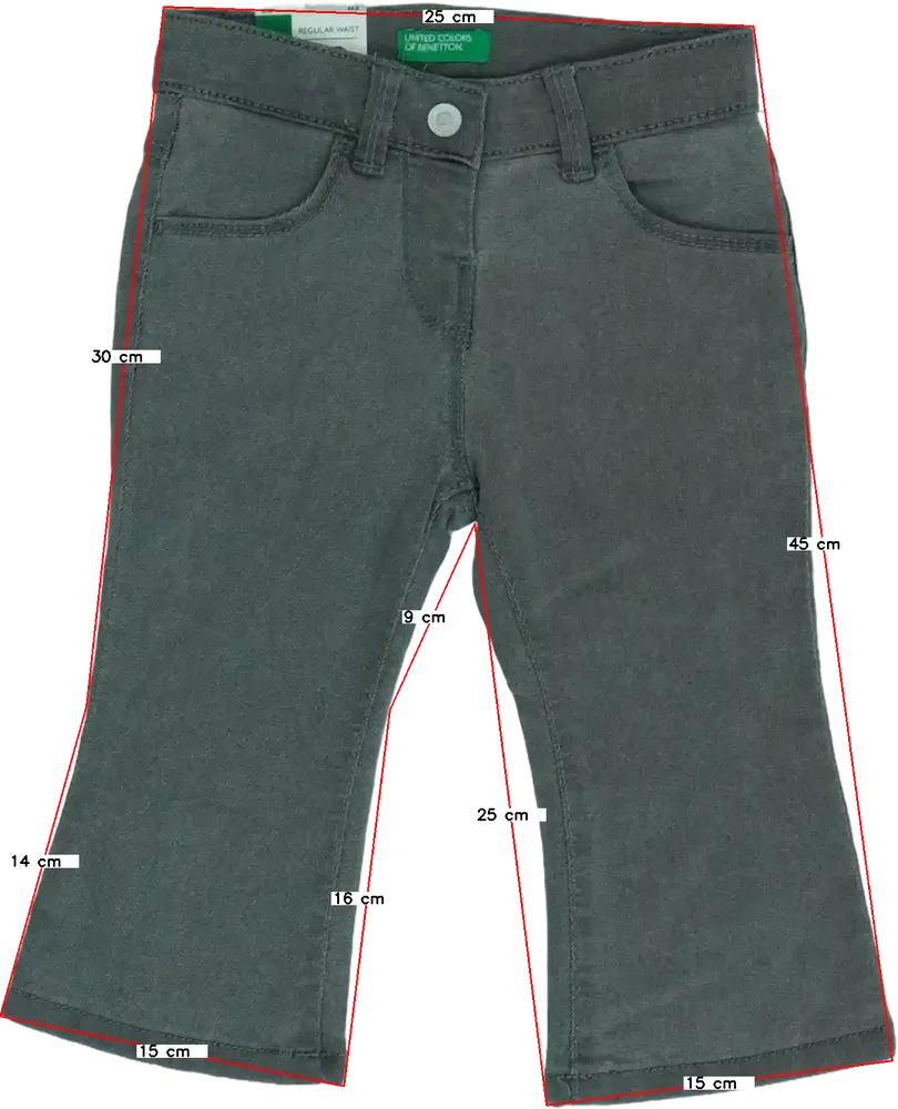 Szürke Benetton Farmernadrág EU 98 / UK 3 év / US 3T