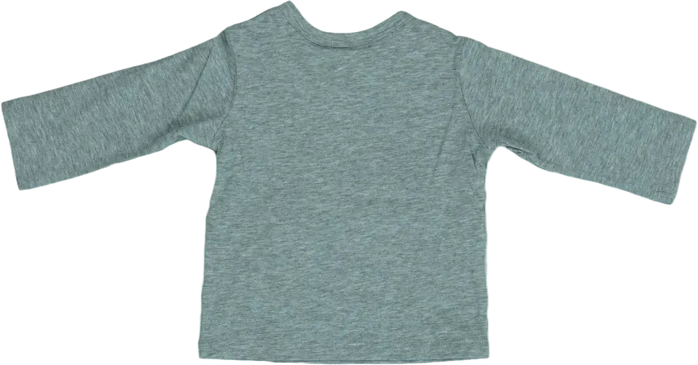 Szürke Benetton Hosszú ujjú felső EU 68 / UK 3-6 hónap / US 3-6 hónap