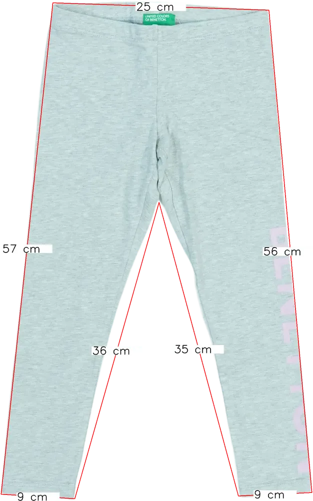 Szürke Benetton Leggings EU 110 / UK 5 év / US 5 év/XS