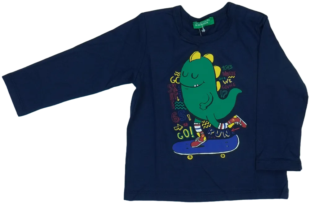 Kék Benetton Hosszú ujjú felső EU 80 / UK 9-12 hónap / US 12 hónap