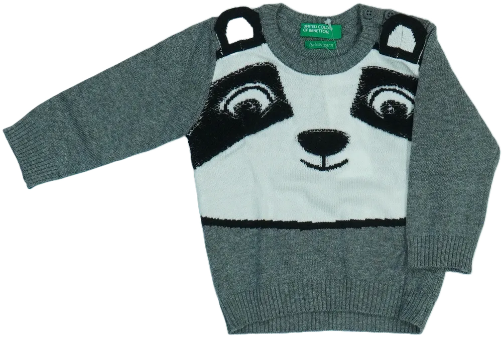 Szürke Benetton Kötött pulcsi EU 68 / UK 3-6 hónap / US 3-6 hónap